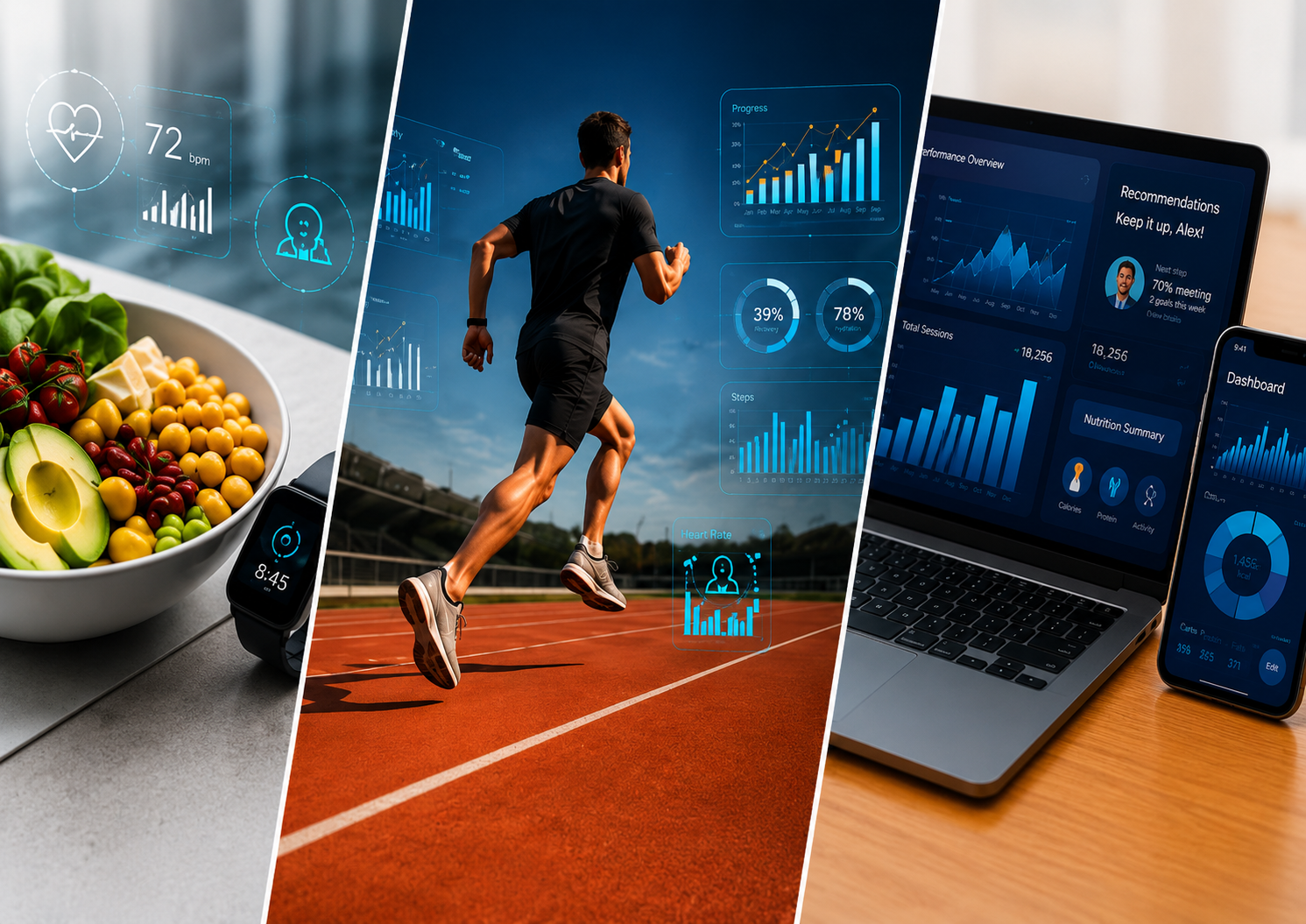 Soluções de IA para alimentação, desporto e dados